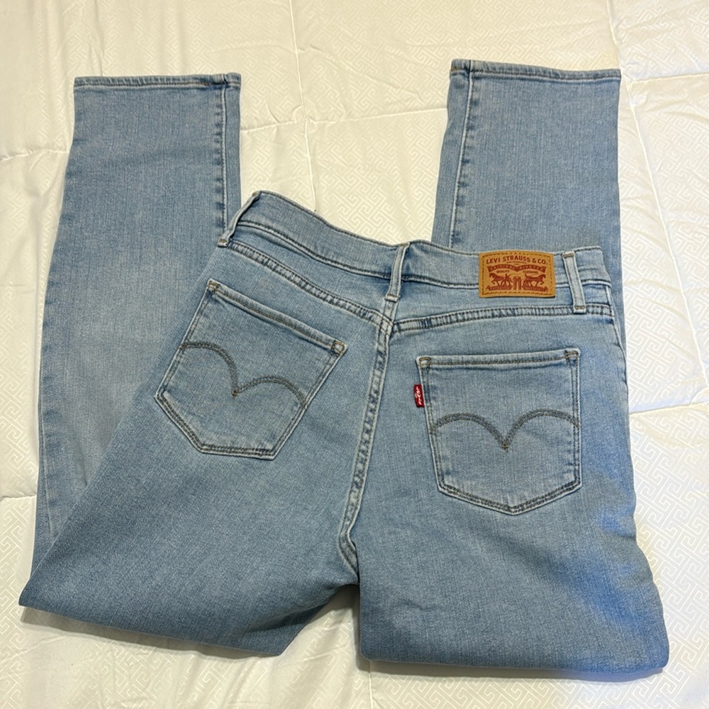 Levi’s highrise straight crop jeans